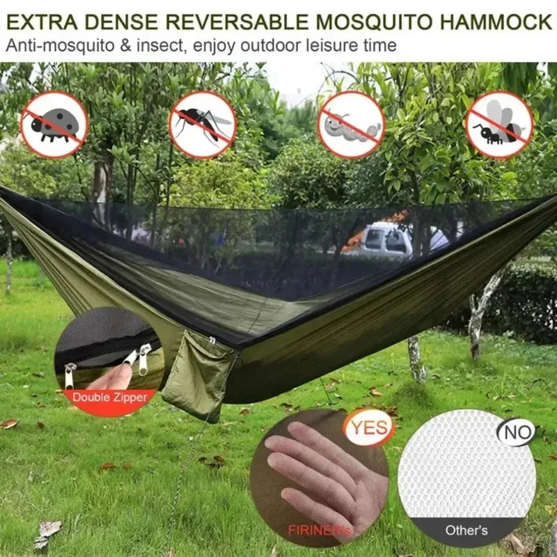 Outdoor Hammock with Net for Camping